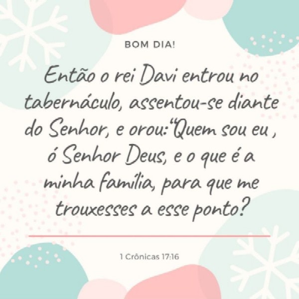 1 Crônicas 17:16