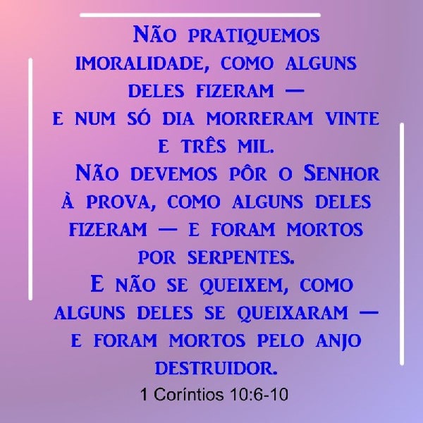 1 Coríntios 10:6-10